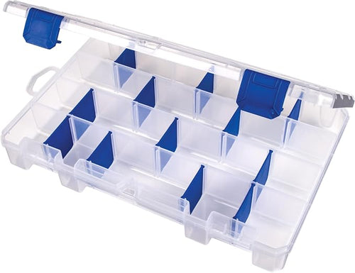 Storage box, 24 compartments, with 12 rust-proof dividers.