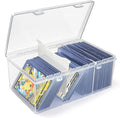 Trading Card Storage Box with 2 Dividers, Fit for Top Loader Storage, 1 Pcs