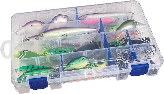 Storage box, 24 compartments, with 12 rust-proof dividers.